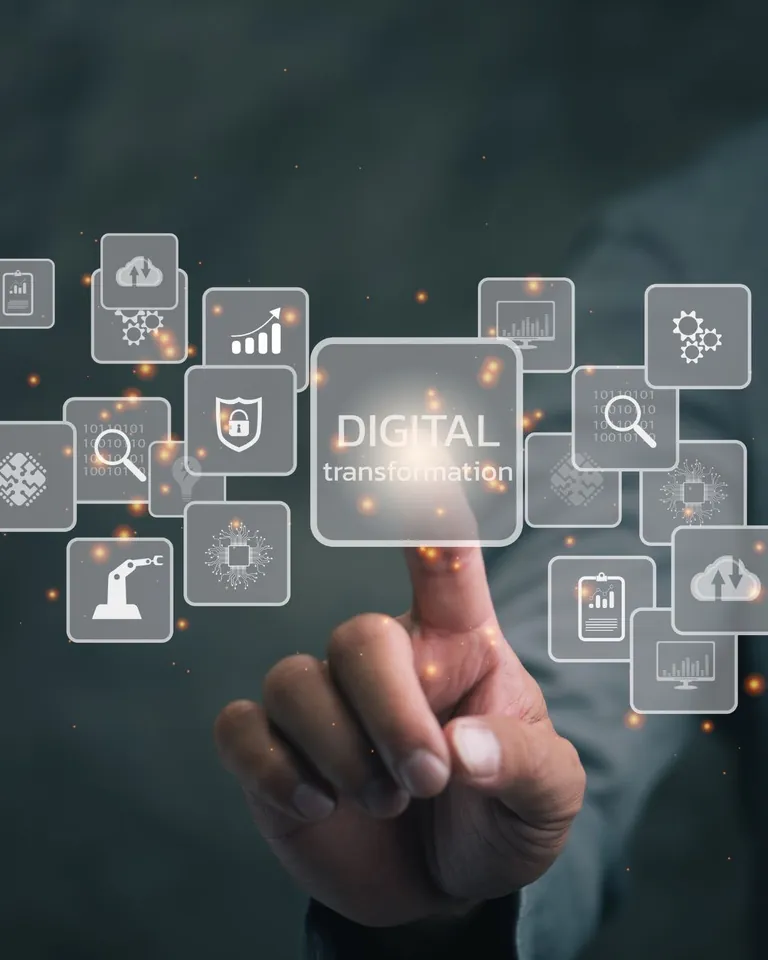 Grafica sul tema della digital transformation